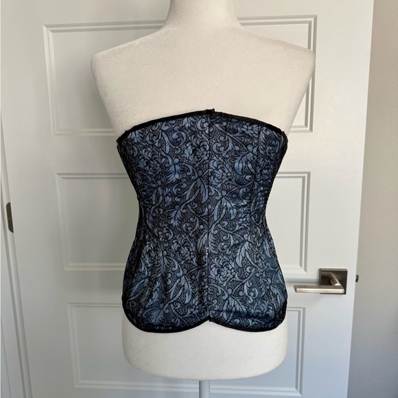 revanche de la femme Other - NWOT Revanche De La Femme Black and Blue Strapless Corset Bustier, 40